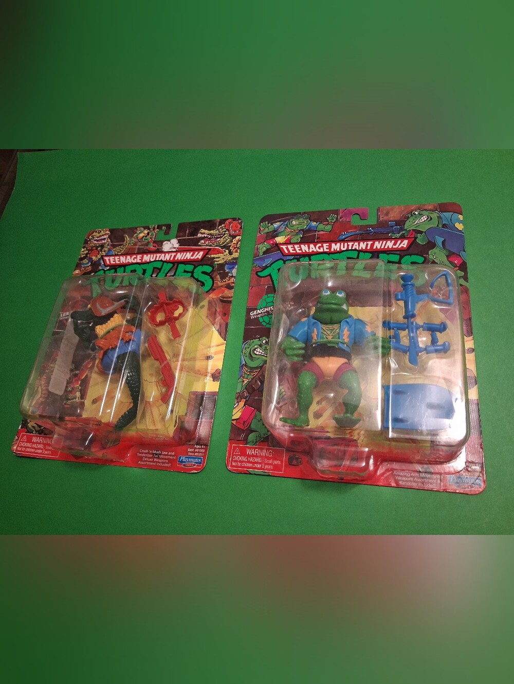 TMNT Leatherhead & Genghis Frog 2023 Playmates Retro Reissue Figures Sealed